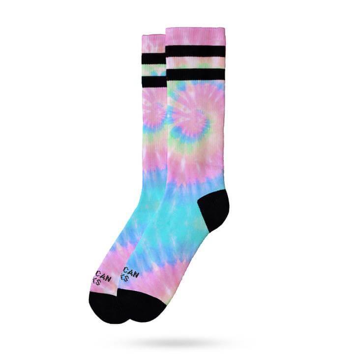 American Socks Tie Dye Mid High Socks