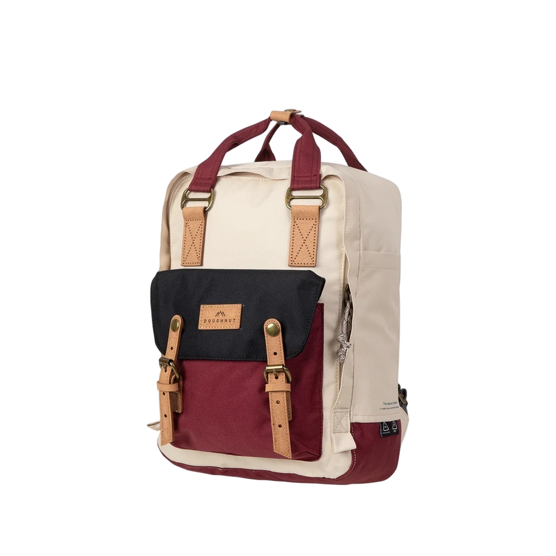 Doughnut Macaroon Reborn III Cream X Burgundy Unisex Backpack
