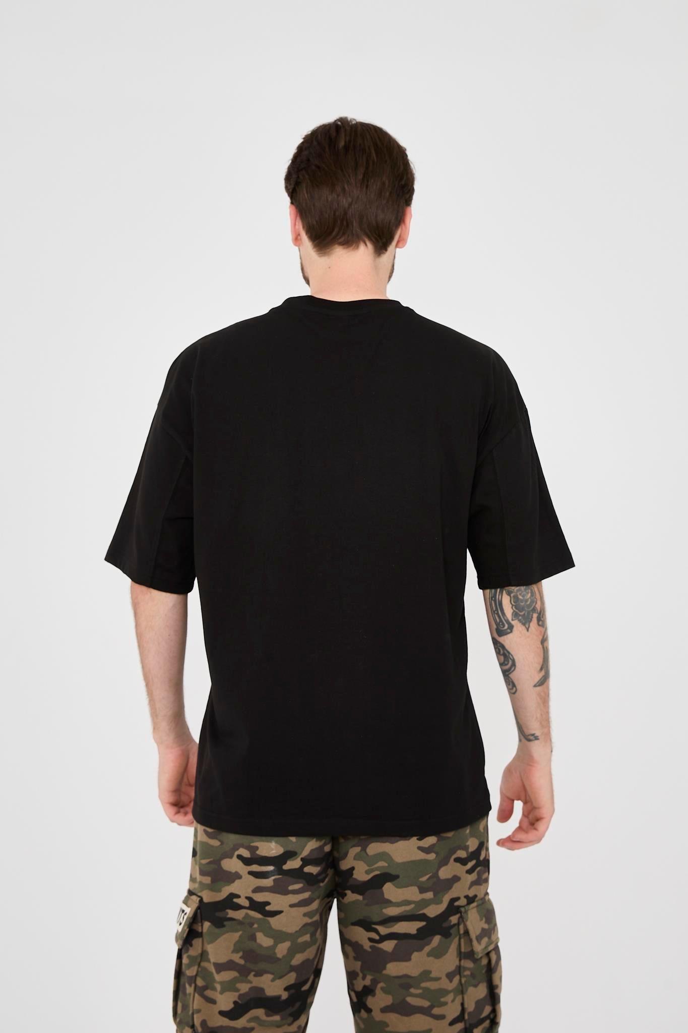 Ghetto Off Limits Basic Black Oversize T-shirt