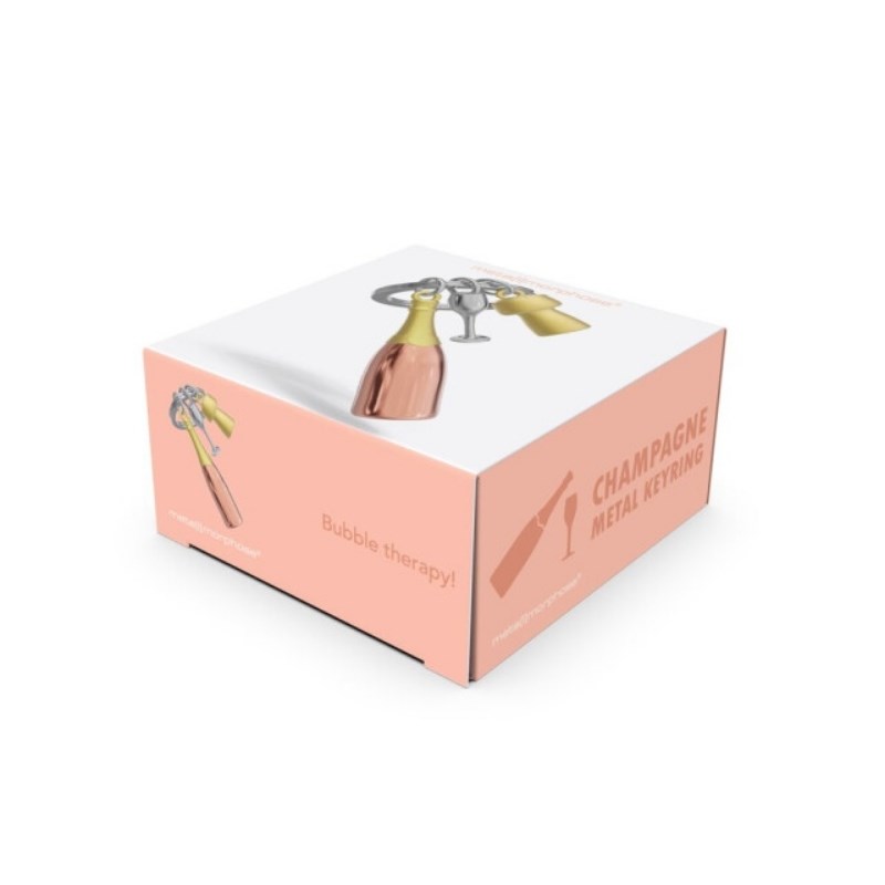 Metalmorphose Champagne Glass Keyring