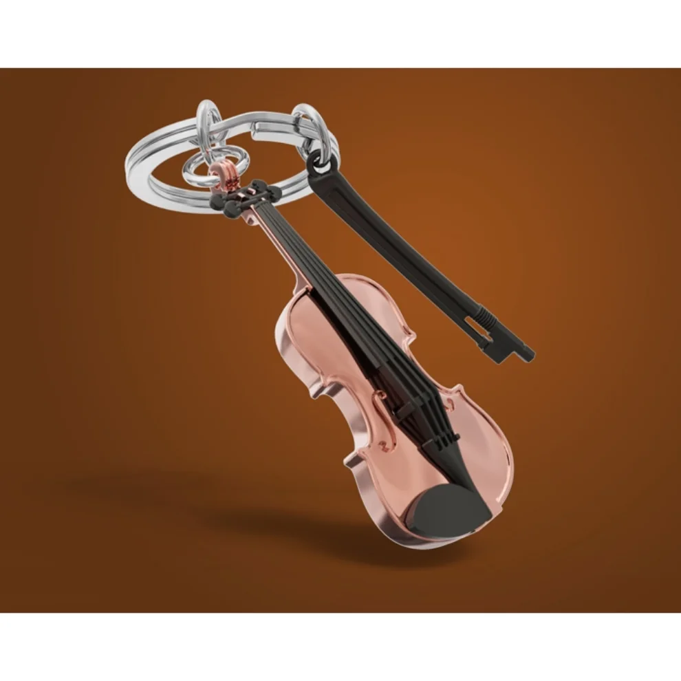 Metalmorphose Violin Keyring 