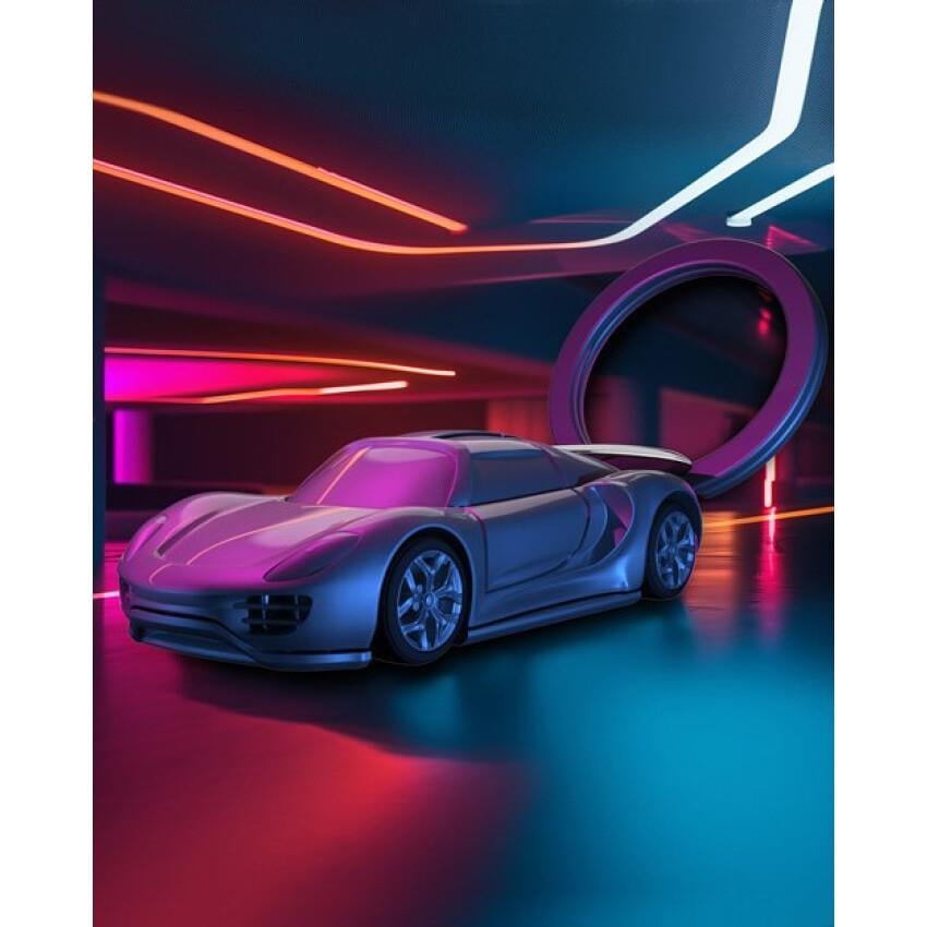Metalmorphose Supercar Keyring