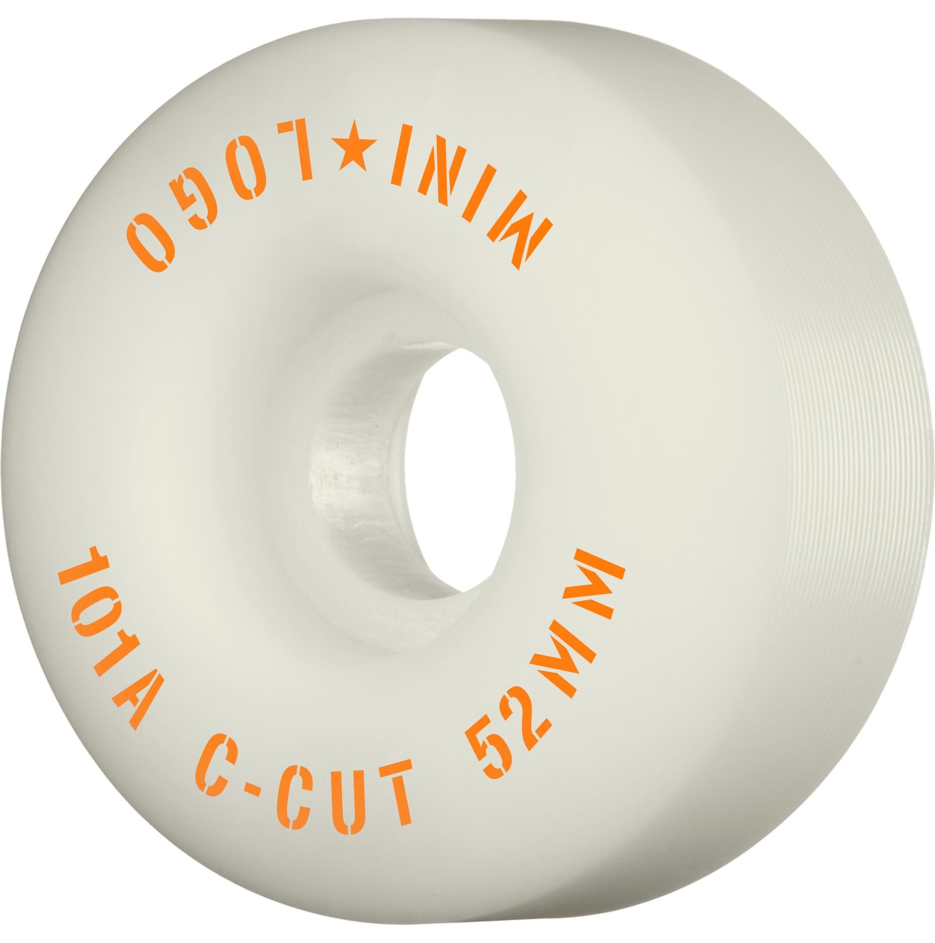 Mini Logo C-Cut White 52mm 101A Wheels