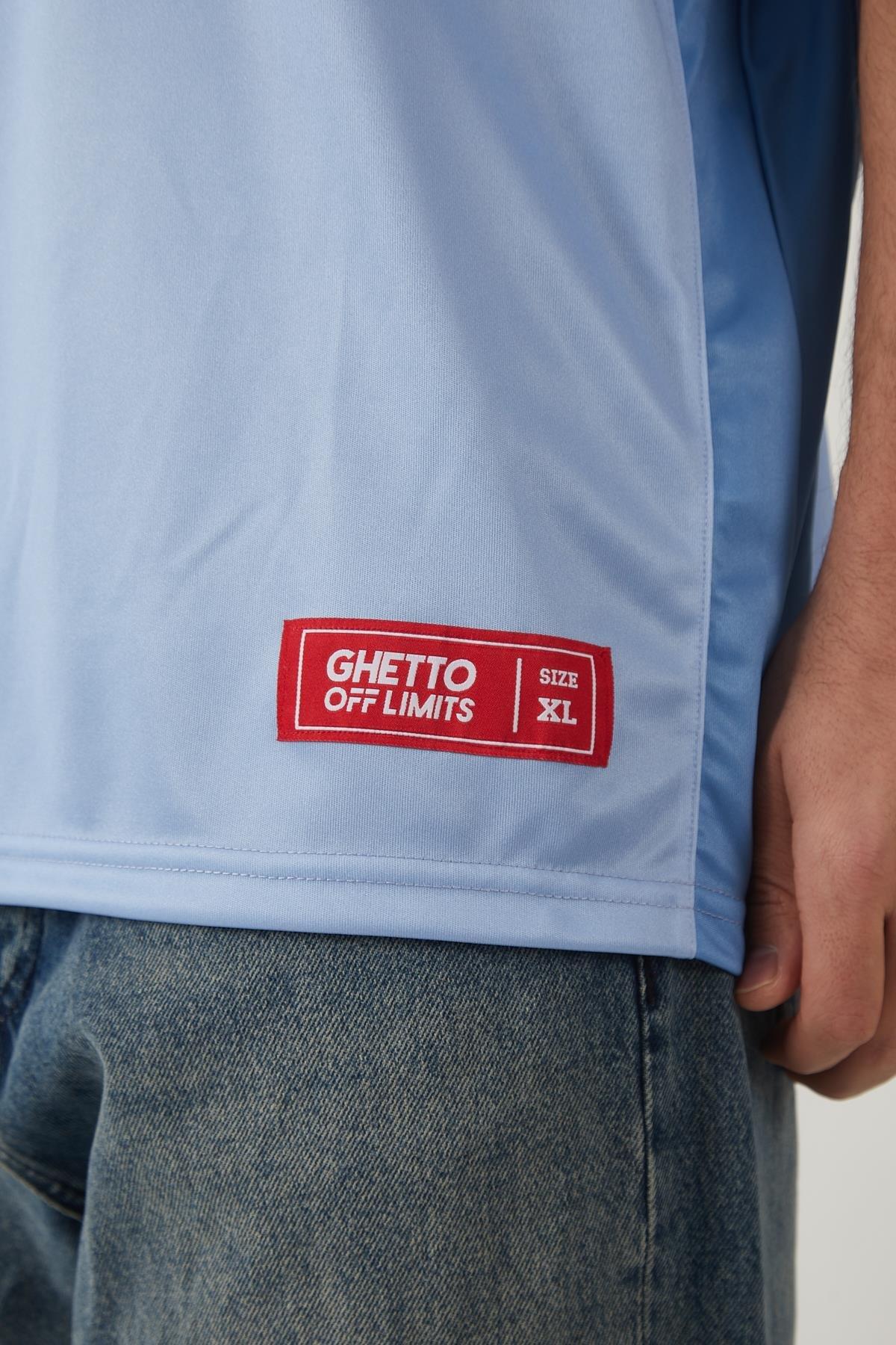 Ghetto Off Limits Monogram Blue Jersey