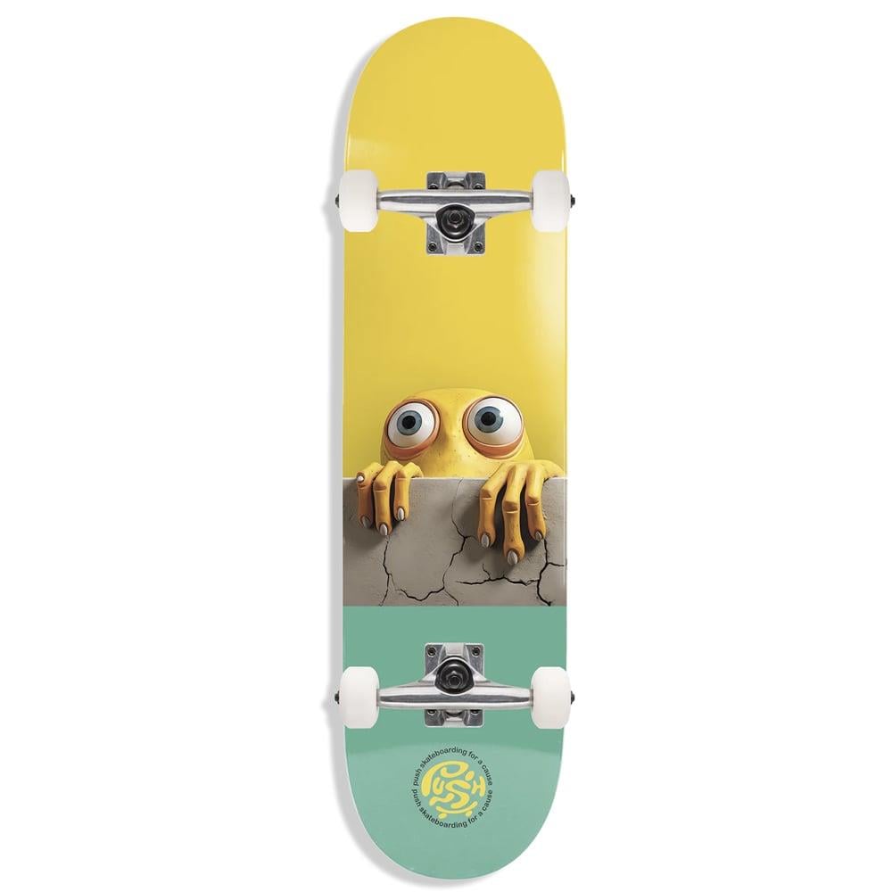 Push 7.25 Peek Over FP Green Skateboard Kaykay