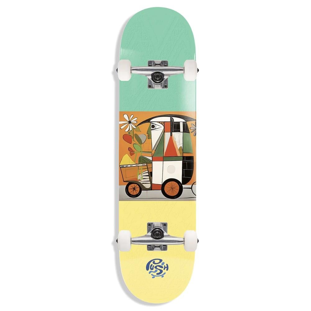 Push 8.25 India MLSL Yellow Skateboard Kaykay