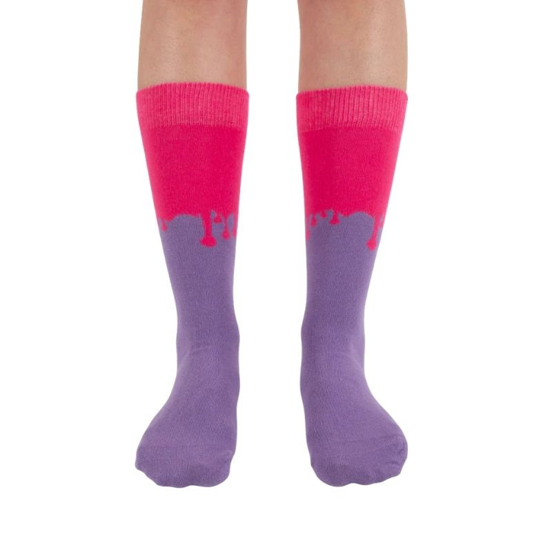 Socks+Stuff Ice Cream Socks Pink-Purple
