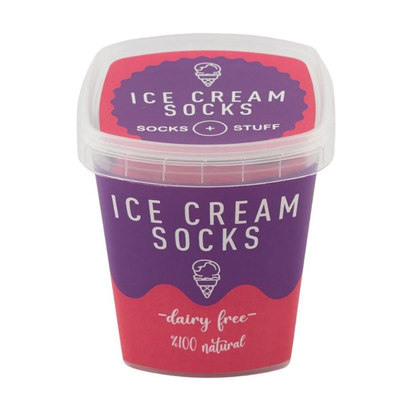 Socks+Stuff Ice Cream Socks Pink-Purple