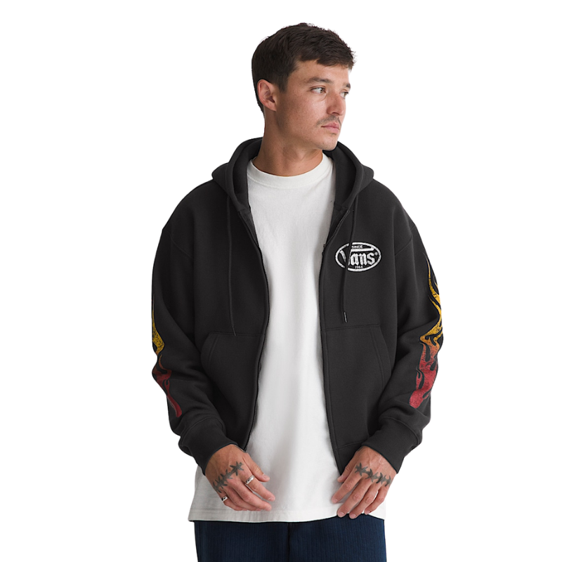 Vans Burnin Up Full Zip Black