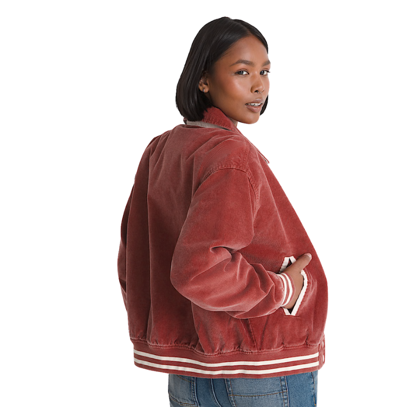 Vans Milliken Varsity Jacket Poppy Ember