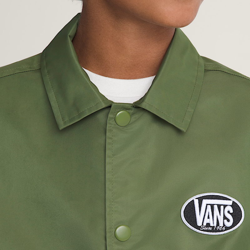 Vans New Torrey Coaches Jacket Green Balsam Boys
