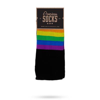 American Socks Rainbow Pride Black Mid High Çorap