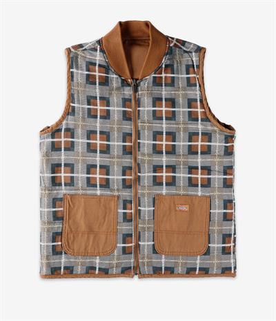 DICKIES X THRASHER LOGO VEST (BROWN DUCK)