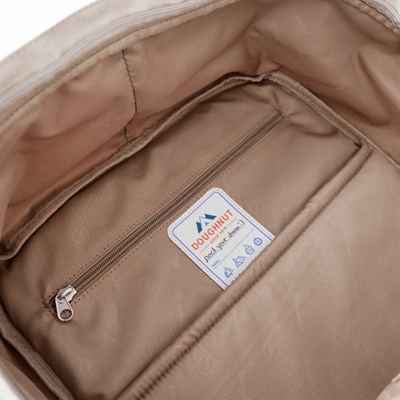 Doughnut Macaroon Large Happy Camper Series Backpack Black 