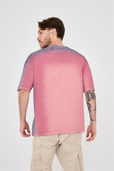 Ghetto Off Limits Effective Oil Wash Pink Oversize T-shirt