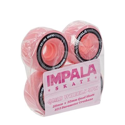 Impala Skate Pink Wheels Quad Paten Tekerlek Seti IMPRWHEEL