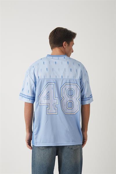 Ghetto Off Limits Monogram Blue Jersey