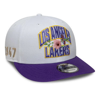 New Era 9FIFTY Snapback LA Lakers NBA Wordmark Blanc