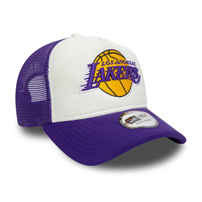 New Era Lila LA Lakers NBA Flower 9FORTY A-Frame Trucker Şapka