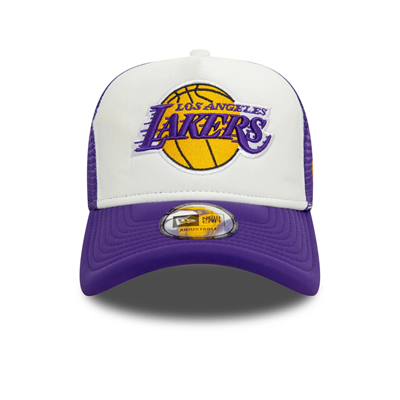 New Era Lila LA Lakers NBA Flower 9FORTY A-Frame Trucker Şapka