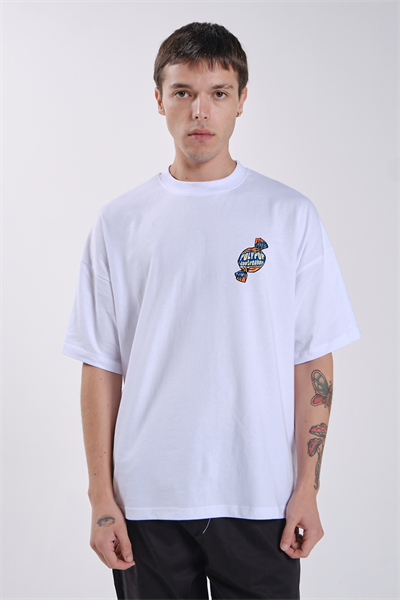 Polypop Jawbreaker Regular Fit White T-Shirt