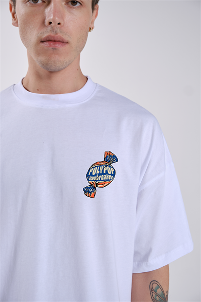 Polypop Jawbreaker Regular Fit White T-Shirt