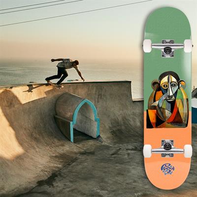 Push 7.75 Morocco MLSL Orange Skateboard Kaykay