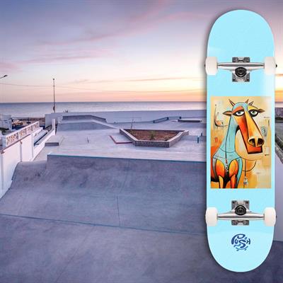 Push 8.5 Tunisia MLSL Blue Skateboard Kaykay