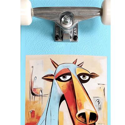 Push 8.5 Tunisia MLSL Blue Skateboard Kaykay