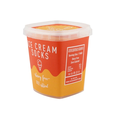 Socks+Stuff Ice Cream Socks Orange-Yellow