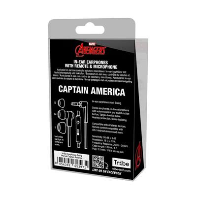 Tribe - Marvel Captain America IN-EAR EARPHONES