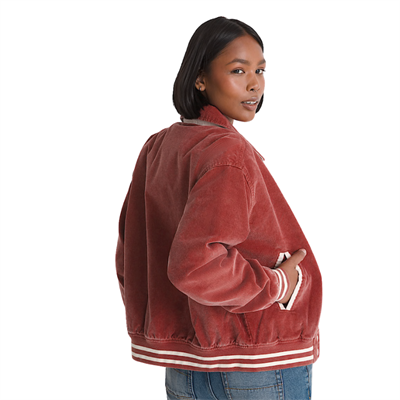 Vans Milliken Varsity Jacket Poppy Ember