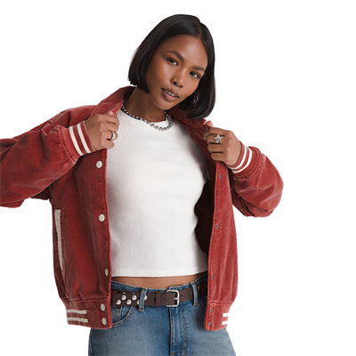 Vans Milliken Varsity Jacket Poppy Ember