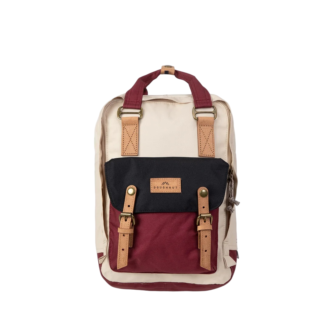 Doughnut Macaroon Reborn III Serisi Krem X Bordo Unisex Sırt Çantası