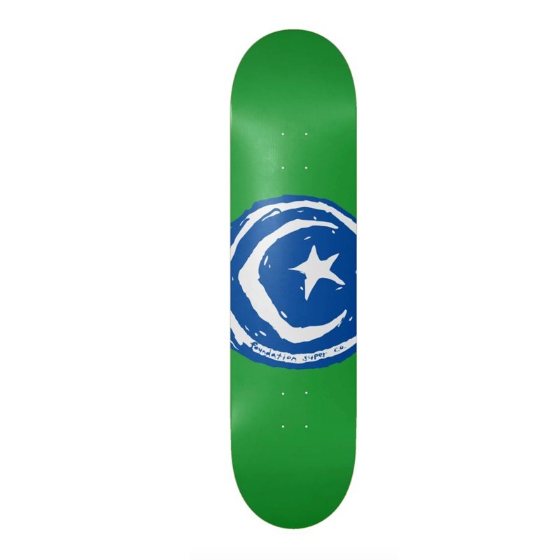Foundation 8.50 Star and Moon Green Deck