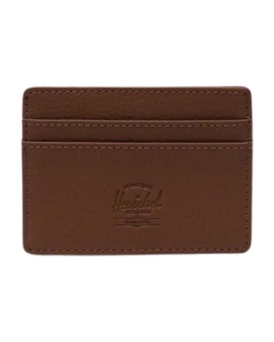 Herschel Charlie Vegan Deri Kartlık- Saddle Brown
