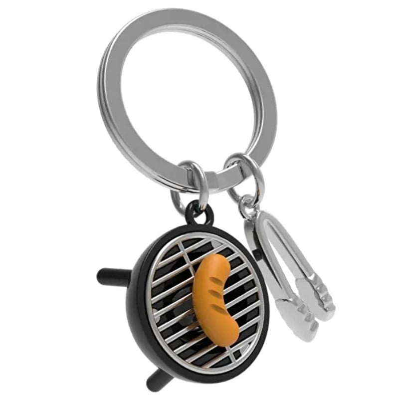 Metalmorphose BBQ Sausage Keychain