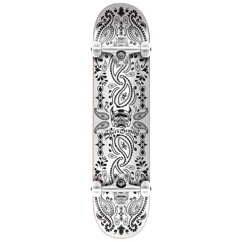 Speed Demons 8.0 Bandana Black White Skateboard Kaykay