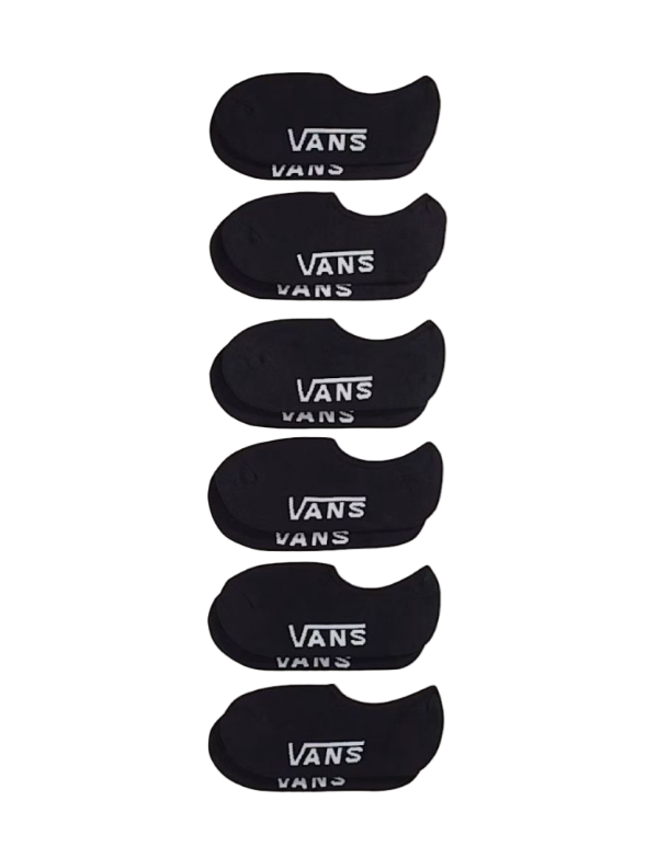 Vans Classic No Show Black Çorap 6 Çift 