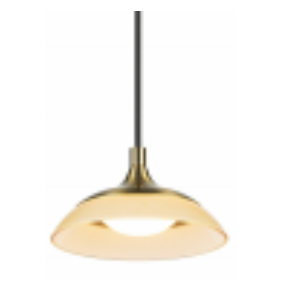 2275/1+845 PLATED GOLD/AMBER GLASS