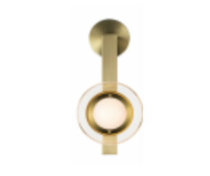 3605/1+845 PLATED GOLD/AMBER GLASS