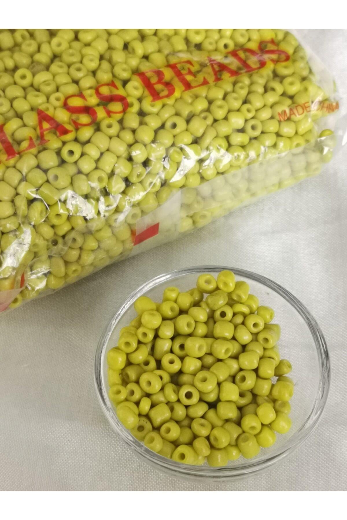4 Mm Sarı Renk Iri Kum Boncuk,takı Yapım Boncuğu