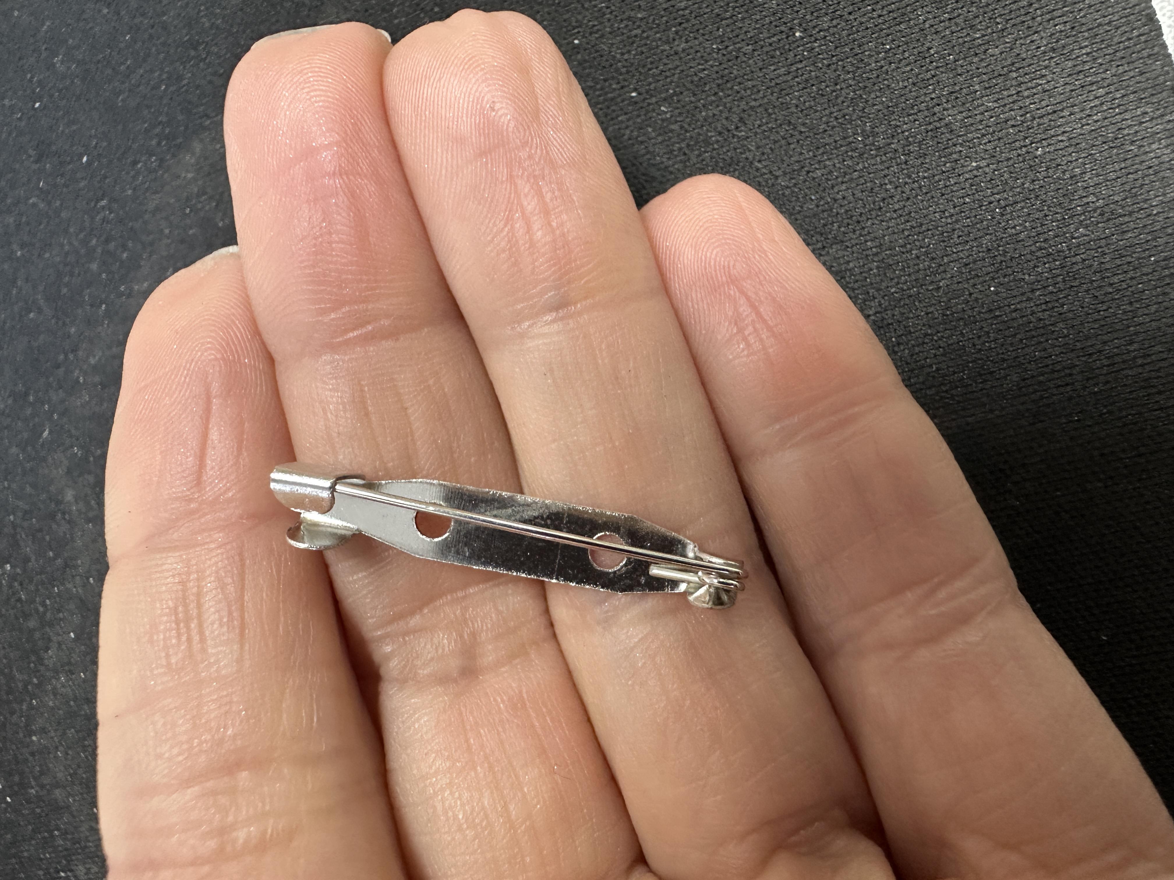broş iğnesi, broş, kilit iğnesi, çengelli iğne, takı üretimi için, kendin yap el işi3 cm 