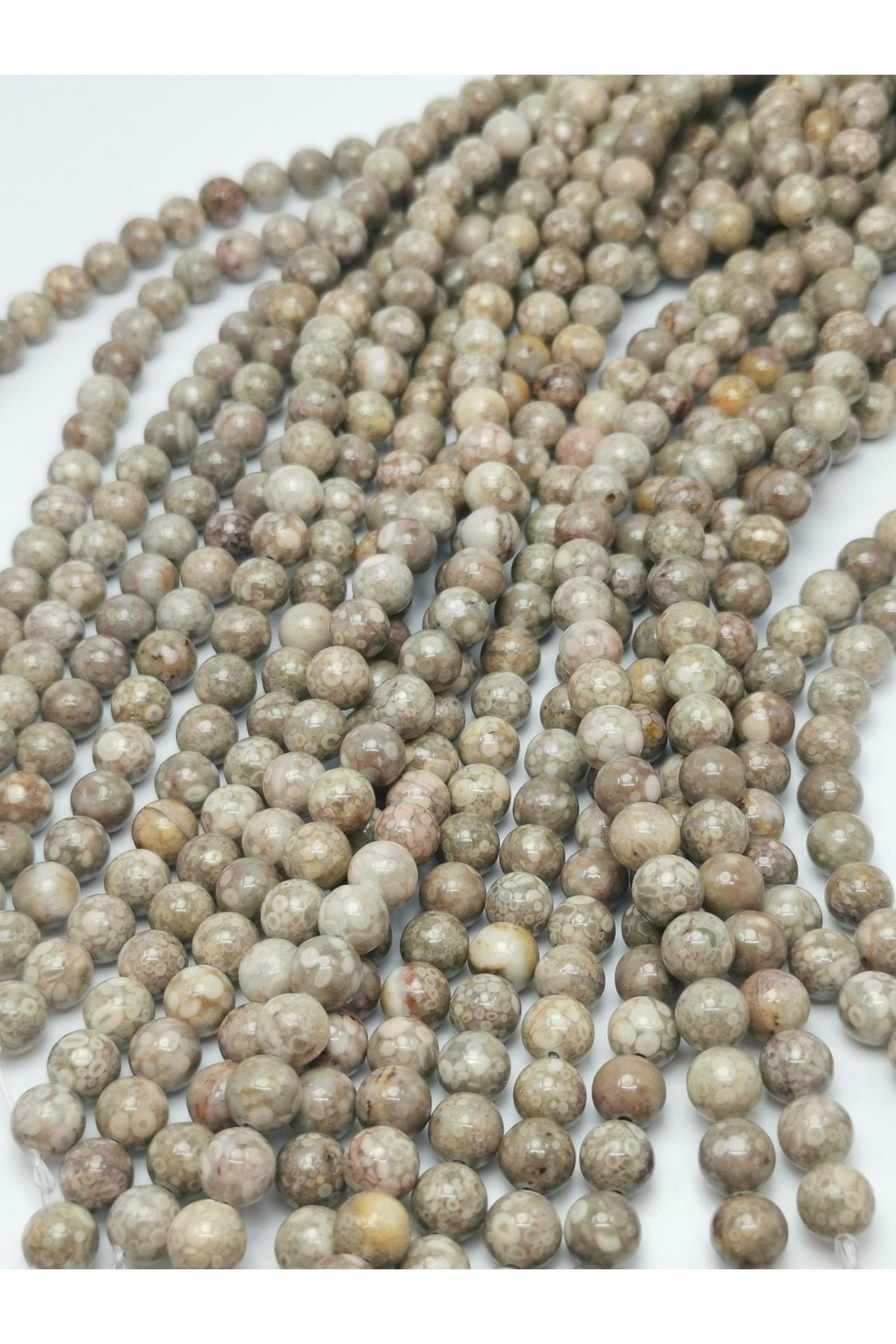Benekli Açık Kahve Doğal Taş Dizisi 8mm