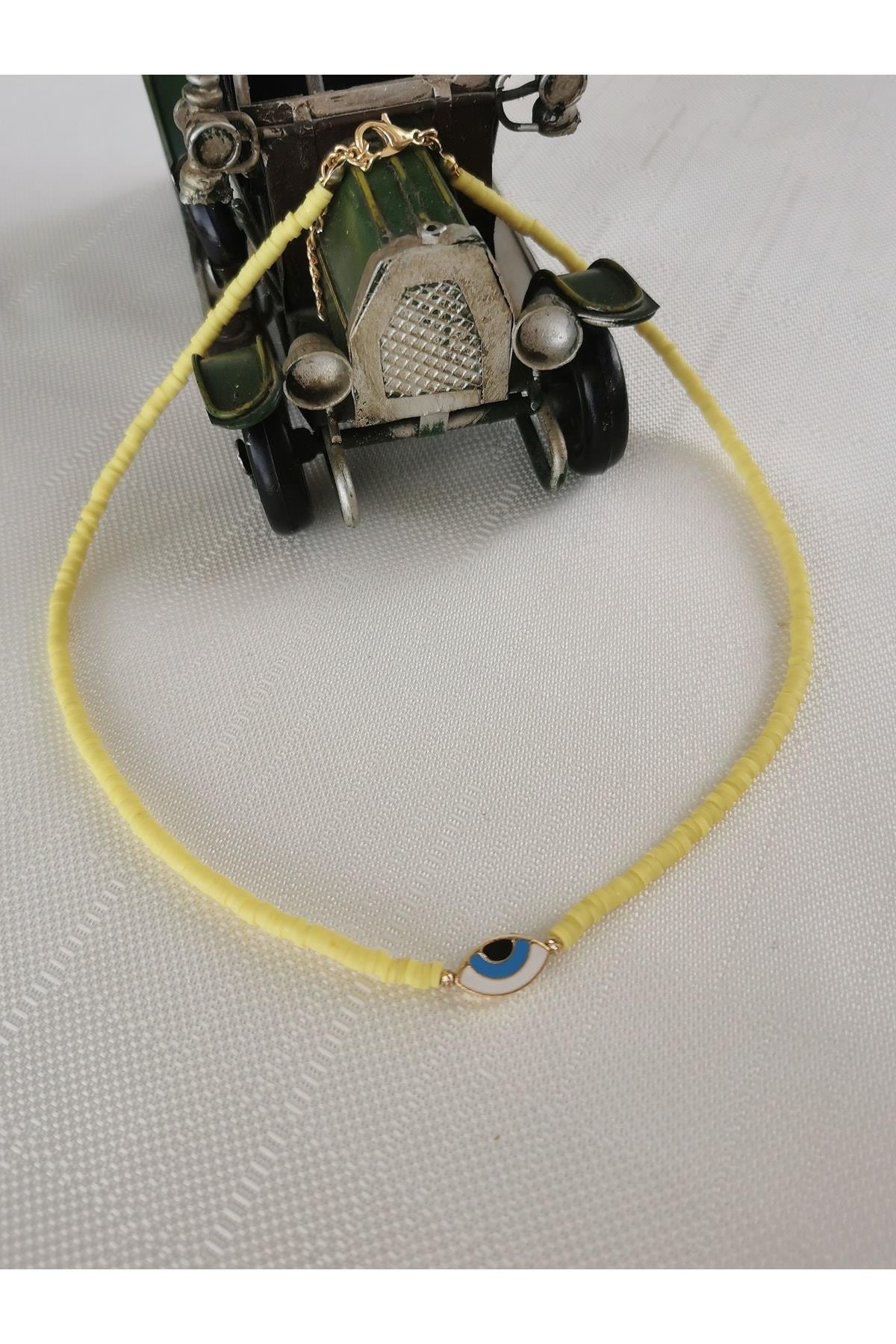 Fimo Boncuklu Nazar Gözlü Kolye