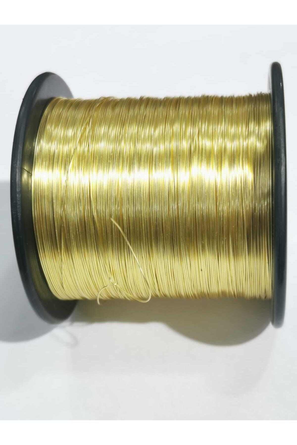 Gold Renk 0.30 Mm Vernikli Flografi Teli 500 Gr.