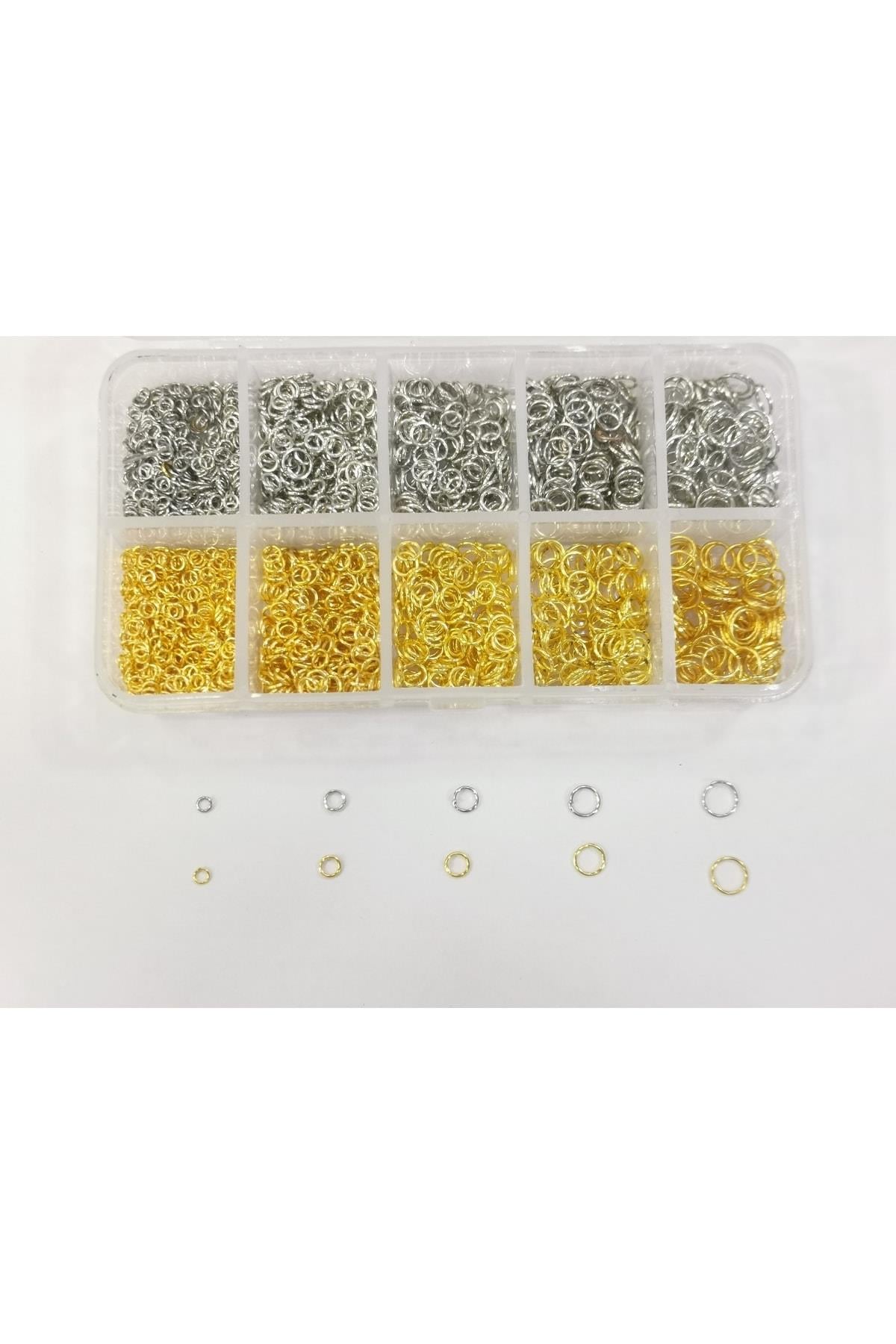 Kutulu Bağlantı Halka Seti/ Takı Halkası Gold/gümüş Halka