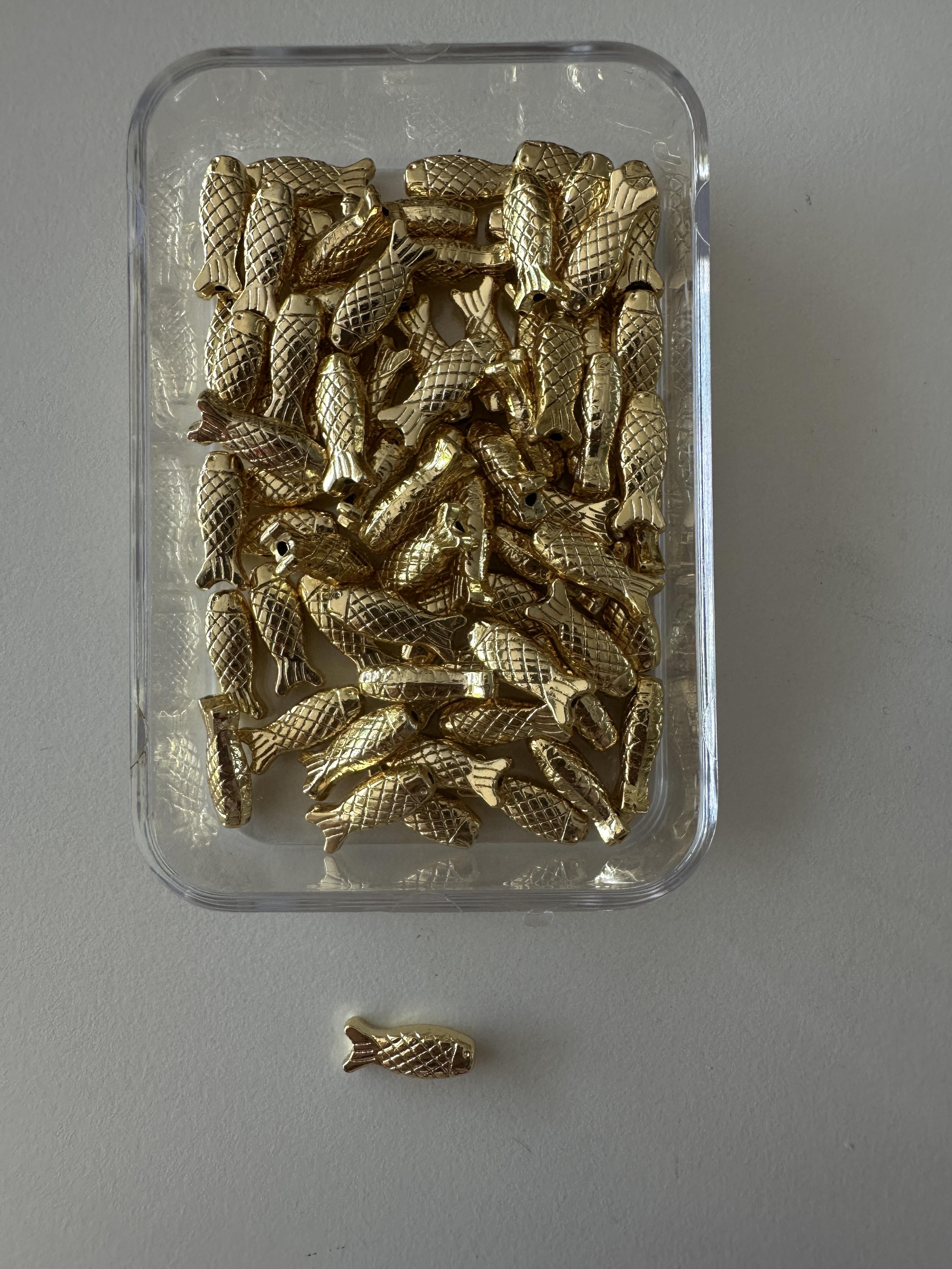 Balık Desenli Kaplama Takı Yapım Ara Aparatı 10 Gr,takı Yapım ,malzeme