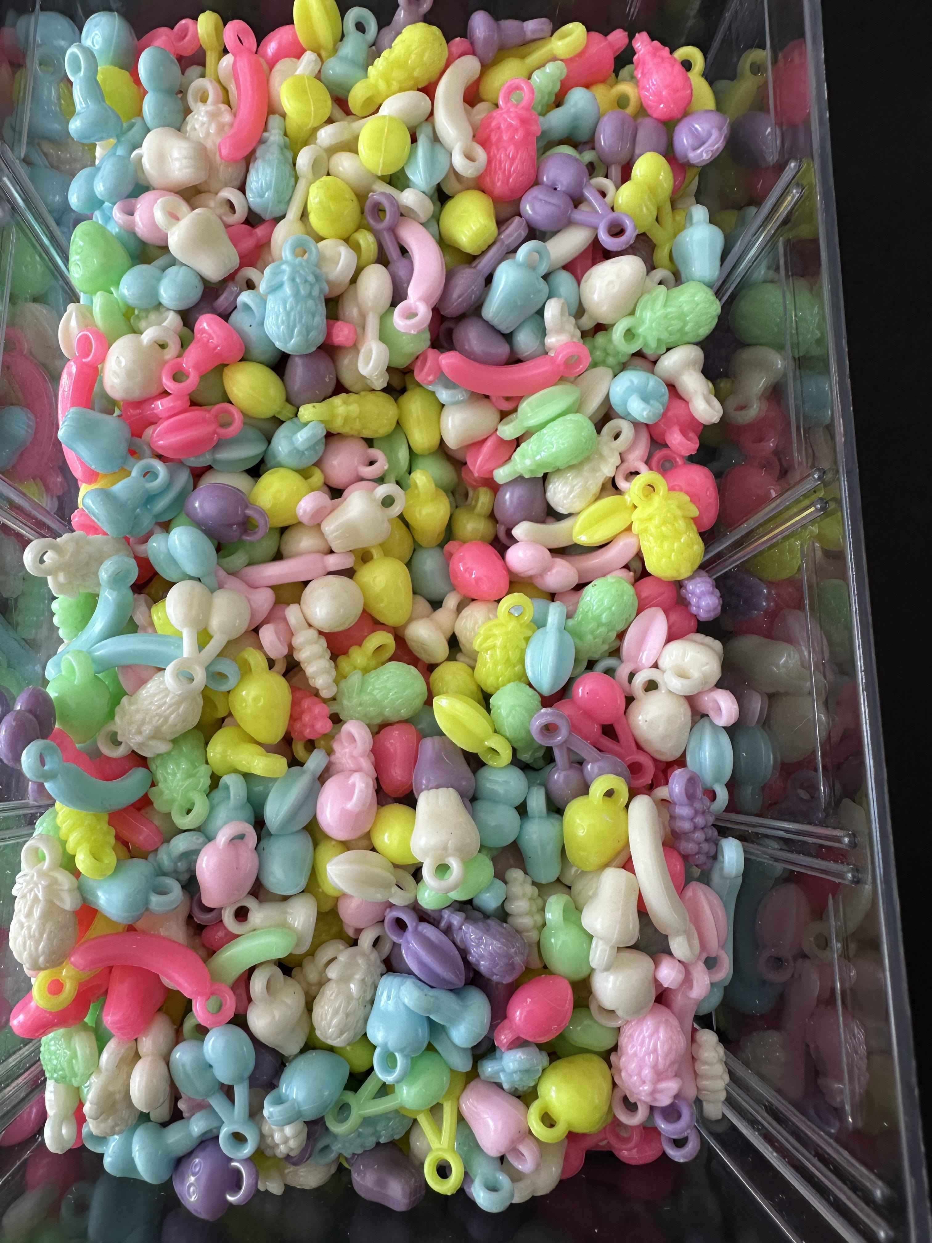 Karışık Meyve Model Plastik Figür boncuk 10 gram