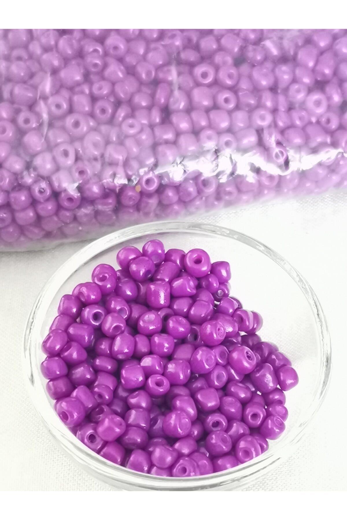 4 Mm Mor Renk Iri Kum Boncuk,takı Yapım Boncuğu